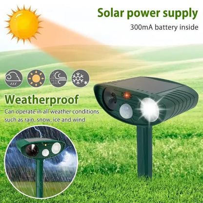 Ultrasonic Solar Animal and Cat Repellent