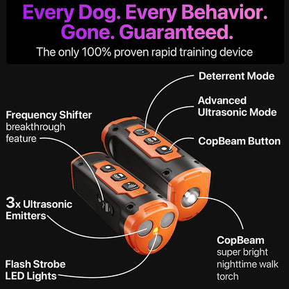 Ultrasonic Dog Training &amp; Anti Dog Bark Deterrent Device