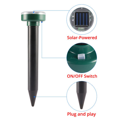 Solar Powered plug and play ultrasonic rodent deterrent